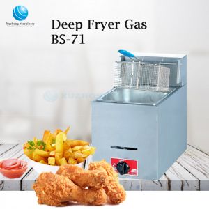 BS-71 Mesin Penggorengan Gas 1Tangki 1 Keranjang Desktop