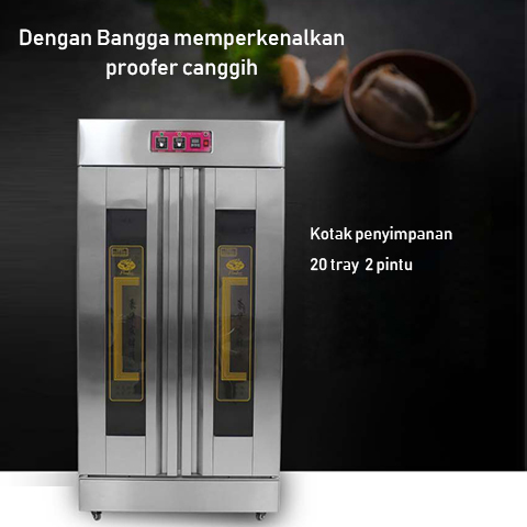 XZ-S32PW pengembang roti 2 pintu 20 loyang