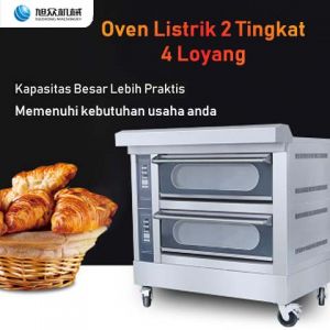 ZM-HD24 oven listrik 2 tingkat 4 loyang