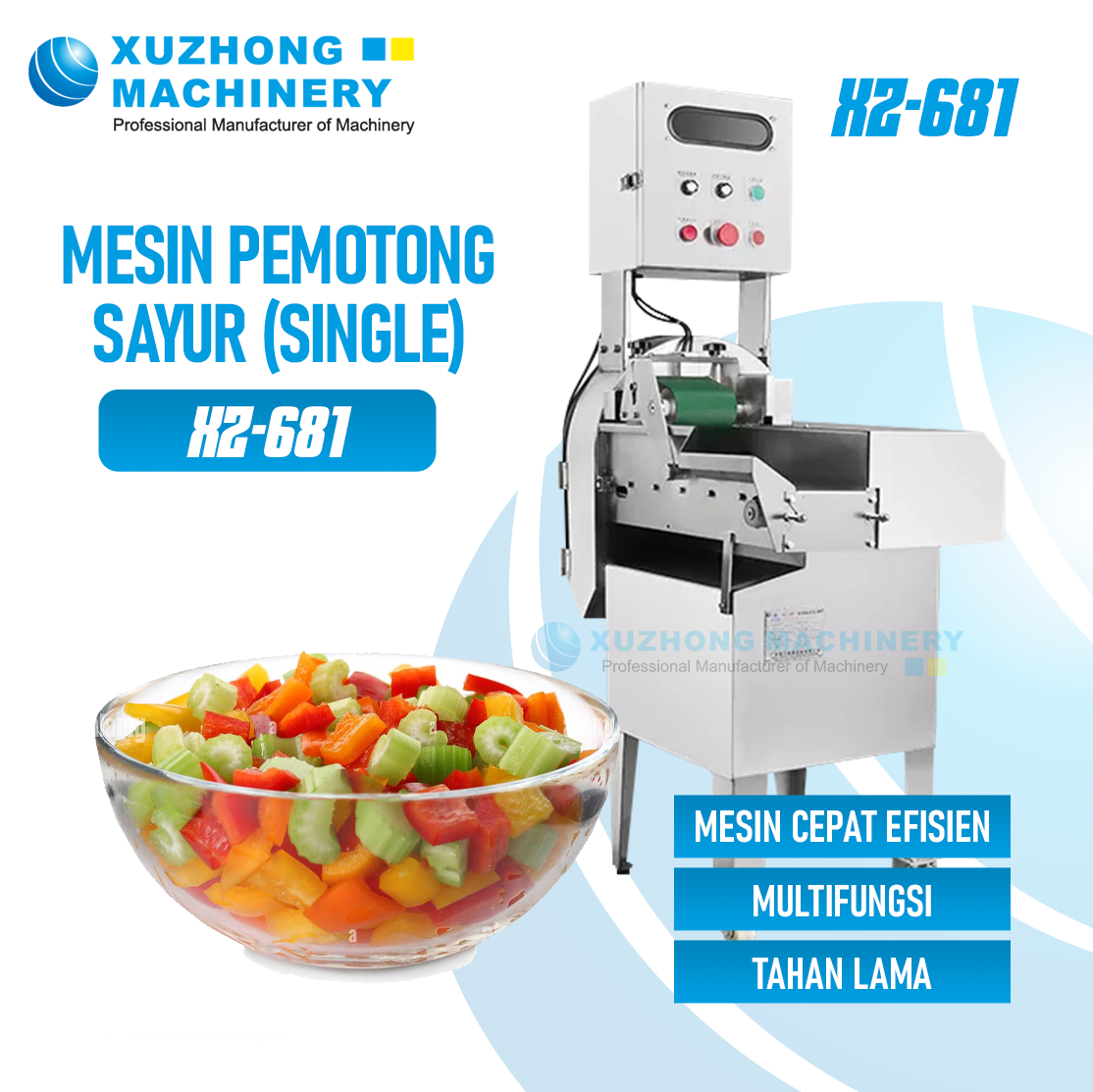 XZ-681 Mesin Potong Sayur (Single)