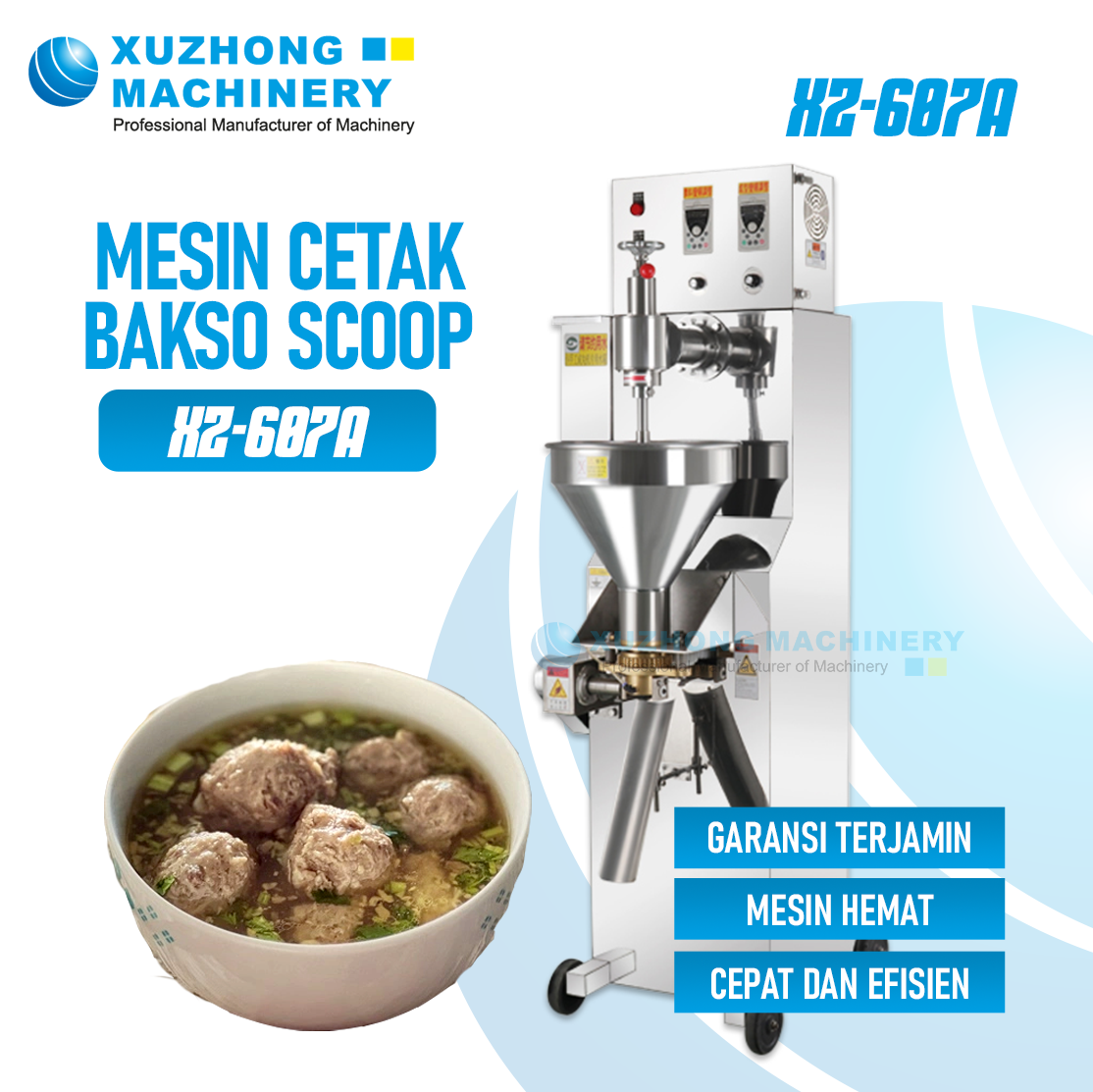 XZ-607A Mesin Cetak Bakso Model Scoop