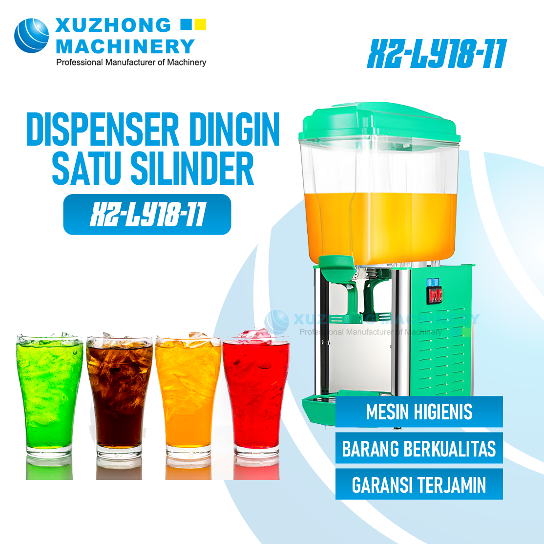 XZ-LY18-11 Dispenser Dingin Satu Silinder