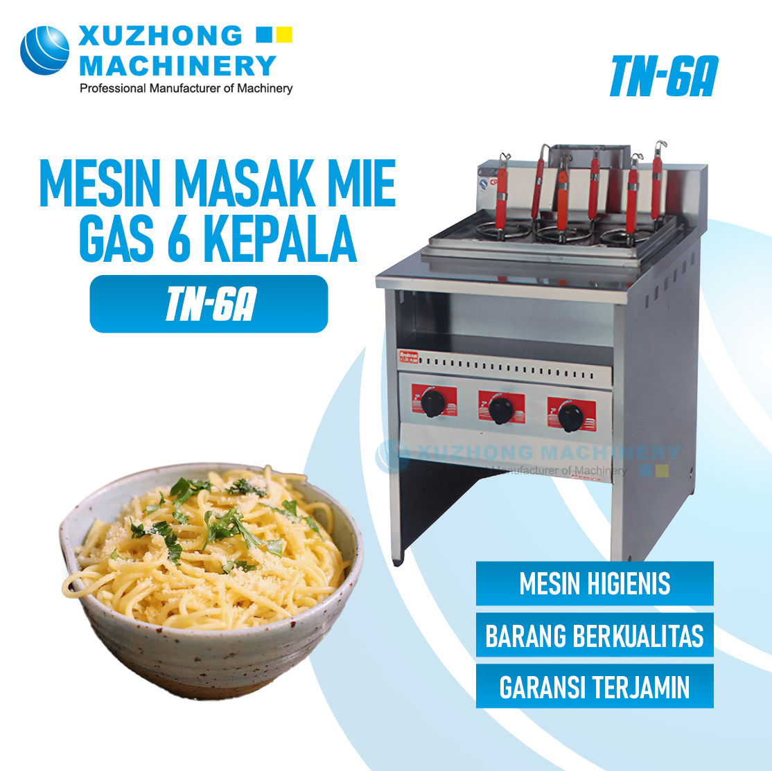 TN-6A Mesin Masak Mie Gas 6 Kepala